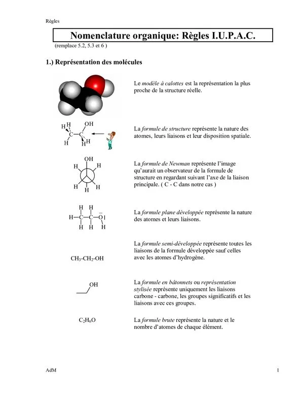 Règles I.U.P.A.C. de nomenclature organique – Chimie organique