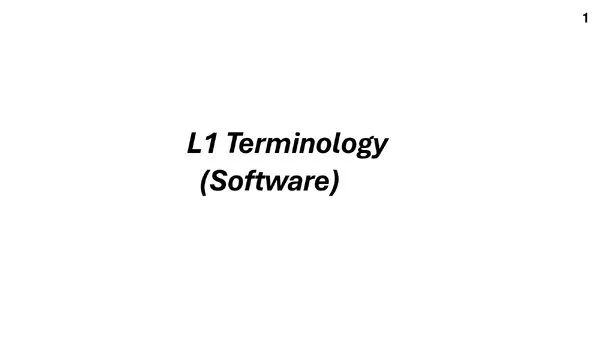 دورة L1: مقدمة في البرمجيات – علم الحاسوب – إعلام آلي | Computer Science