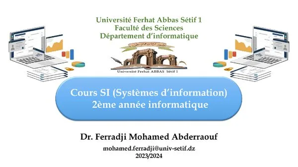 Cours Chapitre 2: Codification et Contrôles de l’Information – SI (Systèmes d’information)