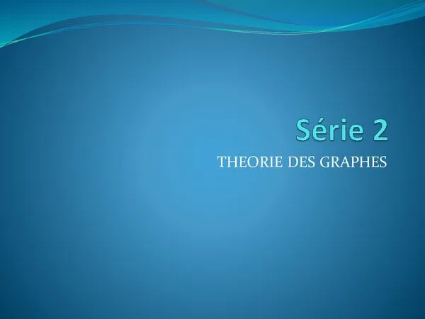 السلسلة 2: التمرين II (الحل) – نظرية الرسوم البيانية – Théorie des graphes